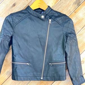 Gap, Girls, 8 faux leather jacket.
